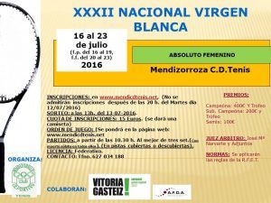 Cartel XXXII Virgen Blanca 2016